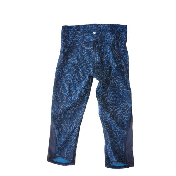 Lululemon Train Times Crop 17" Pulse Capri Black size 6 - Picture 6 of 9